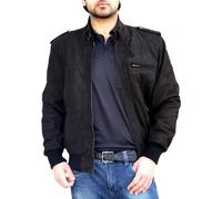 German Wear Lederjacke echtleder Stehkragen Jacke aus Nubuk Leder Braun, Größe:56/3XL