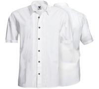 German Wear Trachtenhemd Businesshemd 2x5 Biesen Hemd Halbarm Baumwolle, L