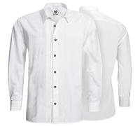 German Wear Trachtenhemd Businesshemd 2x5 Biesen Hemd Langarm Baumwolle, 2XL