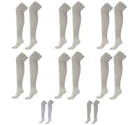 German Wear Trachtenstümpfe Lange Trachtensocken Strümpfe Socken 70cm (DE/NL/SE/PL, Numerisch, 41, 43, Regular, Regular, 6, Natur)