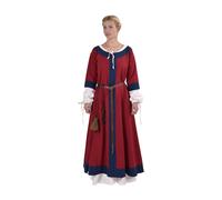 Germanisches Kleid Gudrun Rot/Blau