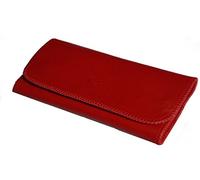 GERMANUS Russus - Made in EU - Rote Leder Tabaktasche Tabakbeutel Drehertasche Drehtasche Tabaketui