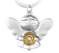 GERNEO® - DAS ORIGINAL - Emma - Premium Schutzengel Schlüsselanhänger - Dein Glücksbringer für Auto, Motorrad & LKW in Gold