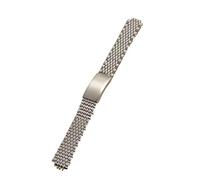 GeRnie Neues 18mm 20mm Bead Of Rice Uhrenarmband aus massivem Edelstahl (Color : Silver, Size : 20MM_NO LOGO)