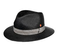 Gero Contrast Band Panamahut by Mayser schwarz-grau 60 cm