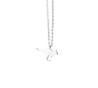 GeRRiT S925 Silber Halskette Nette Känguru Anhänger Personalisierte Kleine Tier Halskette Kragen Kette, S925 Silber Halskette
