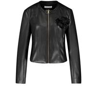 GERRY WEBER Collection - Beschichtete Blazerjacke mit Blumendetail schwarz - Gr. - 40