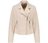 GERRY WEBER Collection - Bikerjacke aus Velours beige - Gr. - 48