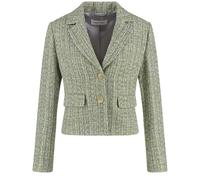 GERRY WEBER Collection - Blazerjacke in Bouclé-Optik lime indigo patterned - Gr. - 48