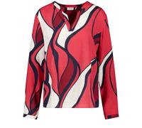 GERRY WEBER Collection - BLUSE 1/1 ARM red shaded waveprint - Gr. - 46