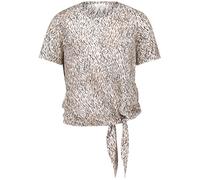 GERRY WEBER Collection - Blusenshirt mit Knotendetail ecru/weiss/schwarz druck - Gr. - 42