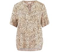 GERRY WEBER Collection - Blusenshirt mit Tunika-Ausschnitt ecru/weiss/schwarz druck - Gr. - 46