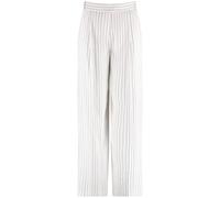 GERRY WEBER Collection - Fließende Stoffhose mit Nadelstreifen beige/weiß - Gr. - 42