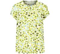 GERRY WEBER Collection - Fließendes Blusenshirt mit Allover-Dessin offwhite/khaki/ - Gr. - 38