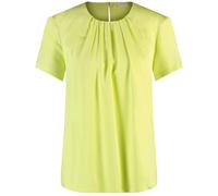 GERRY WEBER Collection - Fließendes Blusenshirt mit Faltendetail lime - Gr. - 38