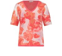 GERRY WEBER Collection - Halbarmshirt mit Mesh hazy orange/lavender aop - Gr. - 38