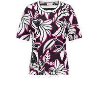 GERRY WEBER Collection - Halbarmshirt mit Muster-Patch black/white/pink - Gr. - 48