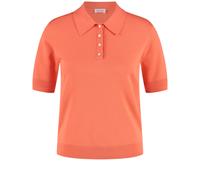 GERRY WEBER Collection - Kurzarmpullover im Polo-Look orange - Gr. - 38