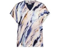 GERRY WEBER Collection - Kurzarmshirt beige/weiß - Gr. - 36