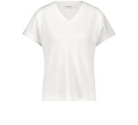 GERRY WEBER Collection - Kurzarmshirt in Waffeloptik off-white - Gr. - 38
