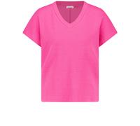 GERRY WEBER Collection - Kurzarmshirt in Waffeloptik pink - Gr. - 42
