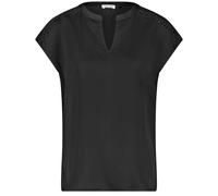 GERRY WEBER Collection - Kurzarmshirt mit Häkeldetails schwarz - Gr. - 38
