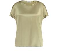 GERRY WEBER Collection - Kurzarmshirt mit Material-Patch beige - Gr. - 36