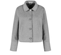 GERRY WEBER Collection - Kurze Blazerjacke mit Wollanteil silver grey melange - Gr. - 42