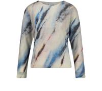 GERRY WEBER Collection - Langarmshirt beige/weiß - Gr. - 42