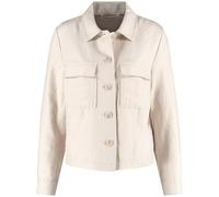 GERRY WEBER Collection - Leicht taillierte Blazerjacke aus Twill beige/weiß - Gr. - 38