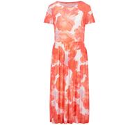 GERRY WEBER Collection - Midikleid mit Mesh-Overlayer hazy orange/lavender aop - Gr. - 42