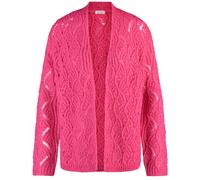 GERRY WEBER Collection - Offene Strickjacke in Ajour-Strick pink - Gr. - 36