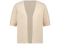 GERRY WEBER Collection - Offener Cardigan mit halbem Arm beige/weiß - Gr. - 42