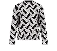 GERRY WEBER Collection - PULLOVER 1/1 ARM black/silver grey jacquard - Gr. - 44