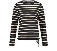 GERRY WEBER Collection - PULLOVER 1/1 ARM black / taupe stripe - Gr. - 38