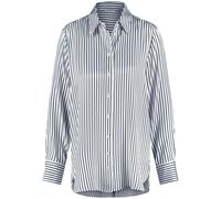 GERRY WEBER Collection - Satinierte Hemdbluse night sky/whis. white stripes - Gr. - 40