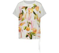 GERRY WEBER Collection - T-Shirt 1/2 Arm offwhite/orange plc - Gr. - 38