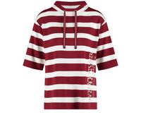 GERRY WEBER Collection - T-SHIRT 3/4 ARM chianti/offwhite stripes - Gr. - 42