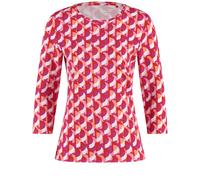 GERRY WEBER Collection - T-Shirt 3/4 Arm pink/orange/red aop - Gr. - 38