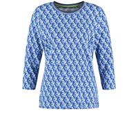 GERRY WEBER Collection - T-Shirt mit Allover-Print blau - Gr. - 38