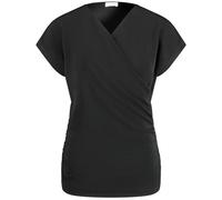 GERRY WEBER Collection - T-Shirt mit Wickeloptik schwarz - Gr. - 38