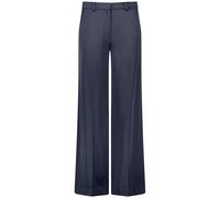GERRY WEBER Collection - Weite Hose aus fließendem Satin blau - Gr. - 40