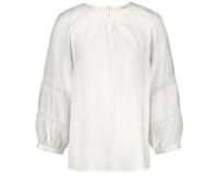 Gerry Weber Damen 3/4 Arm Bluse mit Spitzendetails 3/4 Arm, Ballonärmel, Manschetten unifarben Off-White 36