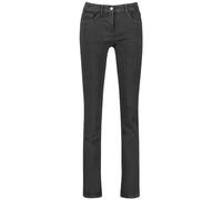 Gerry Weber Damen 5-Pocket Jeans SOL꞉INE BEST4ME Slim Fit Langgröße unifarben reguläre Länge, Langgröße Black Black Denim 38L