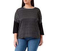 GERRY WEBER Damen, 670219-35020 3/4 Ärmel T-Shirt, Schwarz/ Sahne, Gr. 38