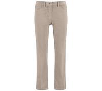 Gerry Weber Damen 7/8 Cordhose Marlie Flared FIT unifarben, Melange 7/8 Länge Travertine Washed 46