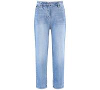Gerry Weber Damen 7/8 Jeans mit Washed-Out-Effekt unifarben, Washed-Out-Effekt 7/8 Länge Blue Denim mit use 34