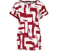 GERRY WEBER Damen 770244-35028 T-Shirt, Wine Offwhite, 38