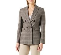 GERRY WEBER Damen 830031-31302 Blazer Langarm, Braun Karo, 40