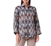 Gerry Weber Damen 860011-31408 Bluse, Blau Gemustert, 40 EU